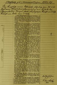 Zeitungsbericht von 1906